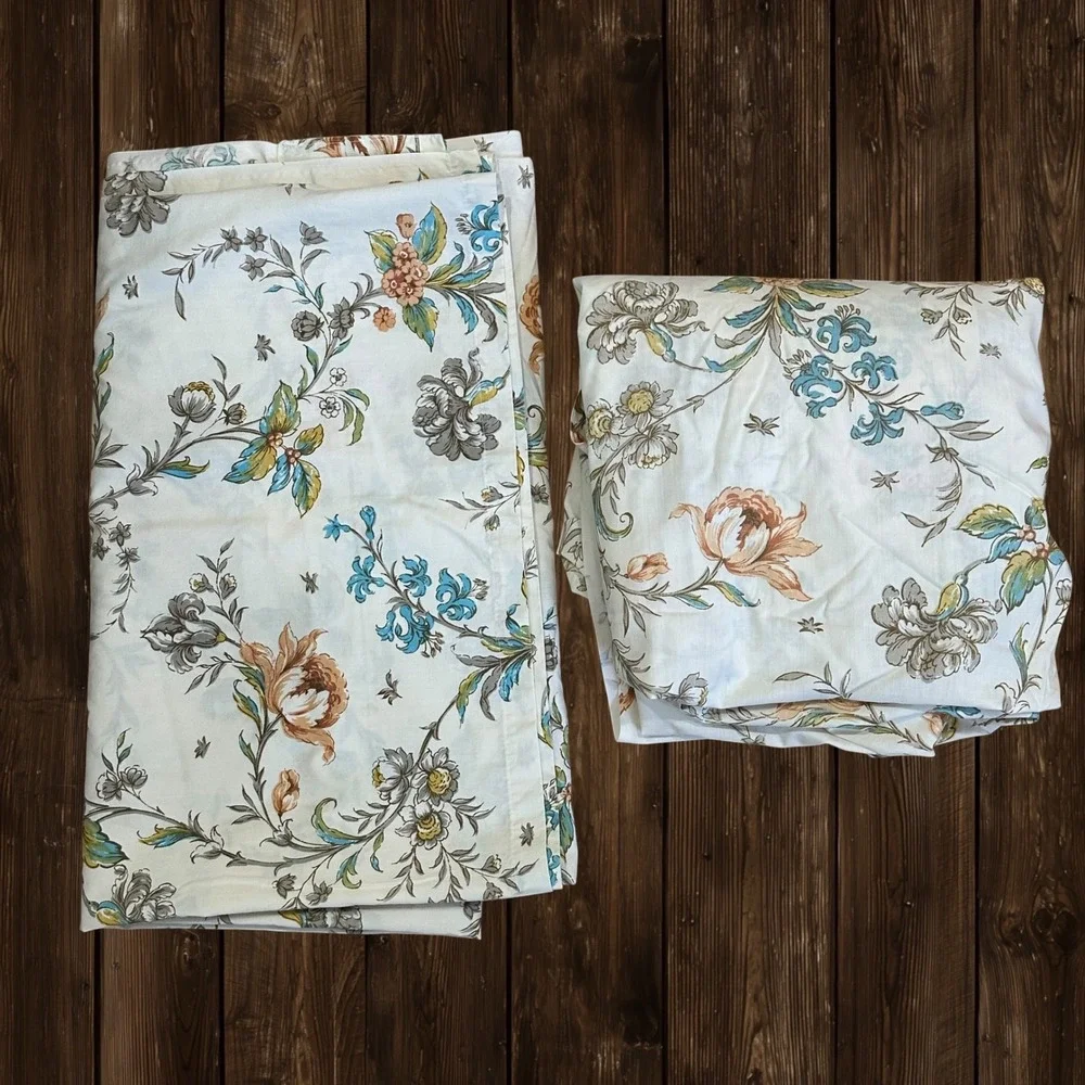 Springmaid Wondercale Vintage Cottagecore Sheet Set Florals Full Double Bed